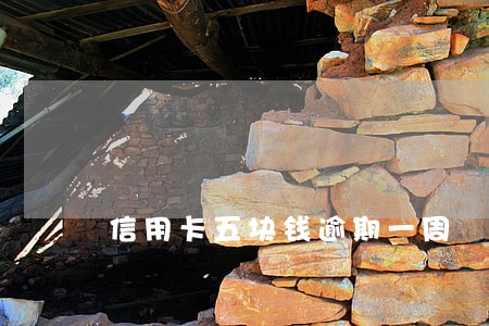 信用卡五块钱逾期一周