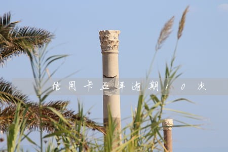 信用卡五年逾期10次 信用卡五年逾期10次