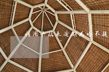 信用卡从未逾期为啥不提额 信用卡从未逾期为啥不提额