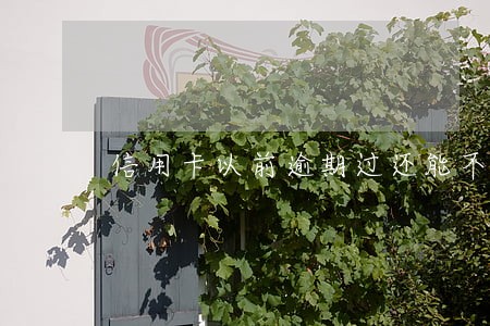 信用卡以前逾期过还能不能办 信用卡以前逾期过还能不能办