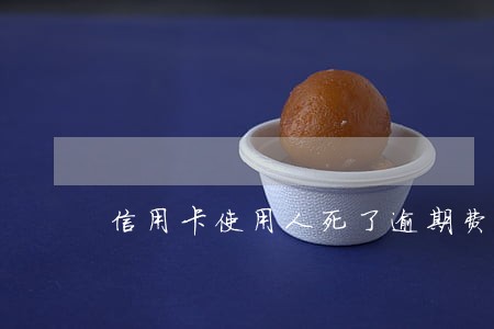 信用卡使用人死了逾期费怎么办 信用卡使用人死了逾期费怎么办
