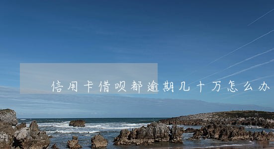 信用卡借呗都逾期几十万怎么办