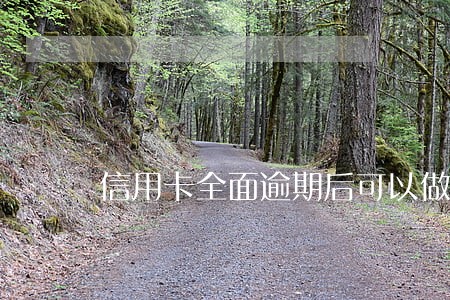 信用卡全面逾期后可以做什么 信用卡全面逾期后可以做什么