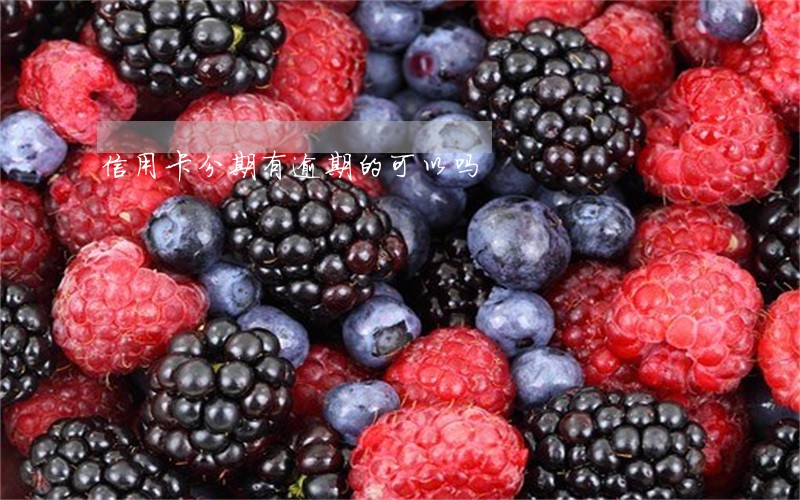 信用卡分期有逾期的可以吗 信用卡分期有逾期的可以吗