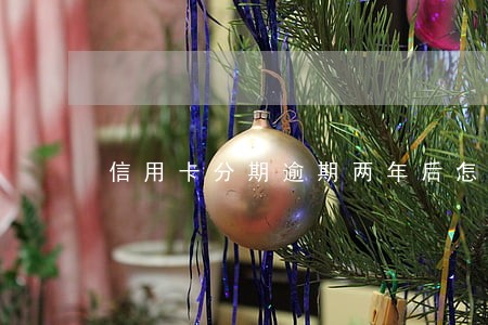 信用卡分期逾期两年后怎么办