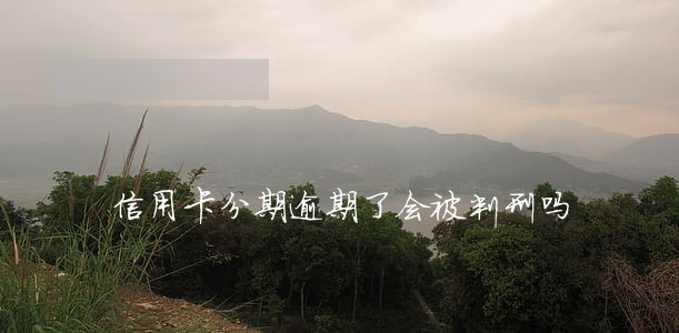 信用卡分期逾期了会被判刑吗