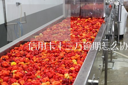 信用卡十三万逾期怎么协商 信用卡十三万逾期怎么协商