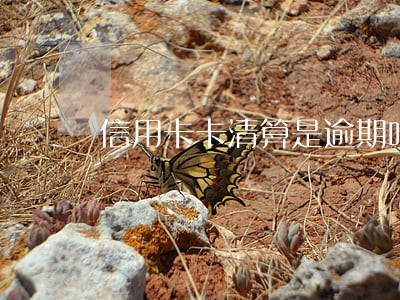 信用卡卡清算是逾期吗