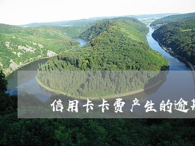 信用卡卡费产生的逾期
