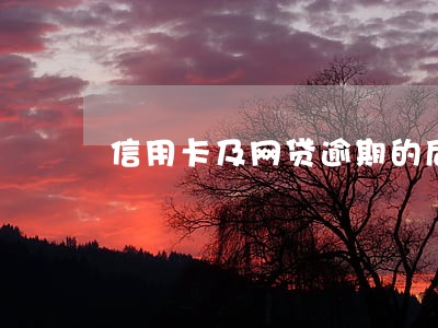 信用卡及网贷逾期的后果 信用卡及网贷逾期的后果