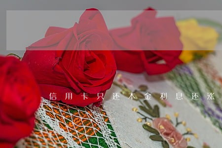 信用卡只还本金利息还涨不涨 信用卡只还本金利息还涨不涨