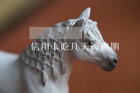 信用卡吃几天算逾期 信用卡吃几天算逾期