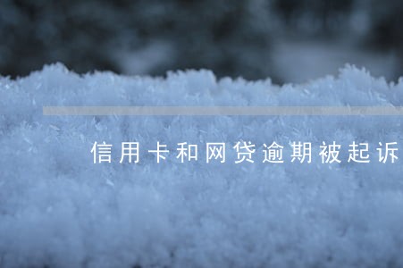信用卡和网贷逾期被起诉 信用卡和网贷逾期被起诉