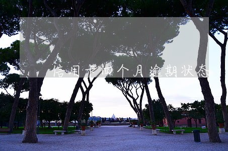 信用卡四个月逾期状态