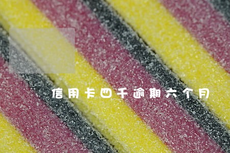信用卡四千逾期六个月