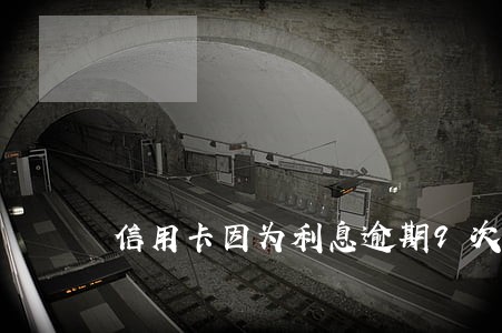 信用卡因为利息逾期9次 信用卡因为利息逾期9次
