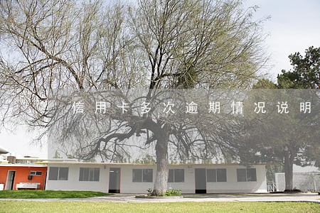 信用卡多次逾期情况说明 信用卡多次逾期情况说明