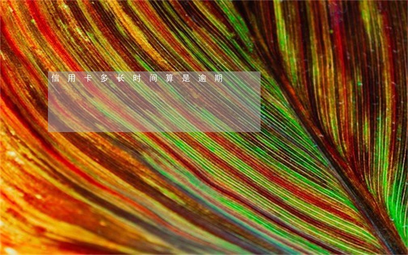 信用卡多长时间算是逾期 信用卡多长时间算是逾期