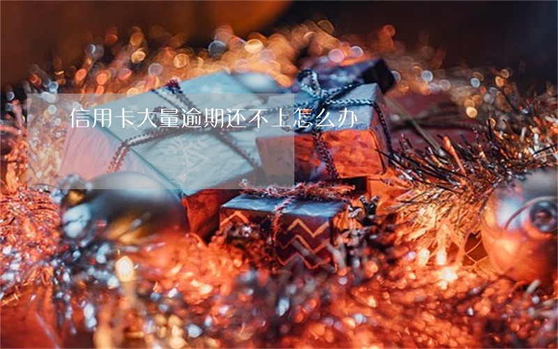 信用卡大量逾期还不上怎么办 信用卡大量逾期还不上怎么办
