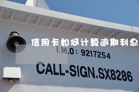 信用卡如何计算逾期利息 信用卡如何计算逾期利息