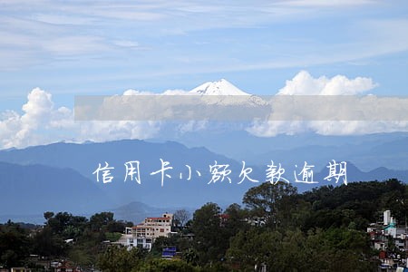 信用卡小额欠款逾期 信用卡小额欠款逾期