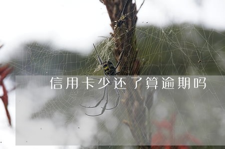 信用卡少还了算逾期吗