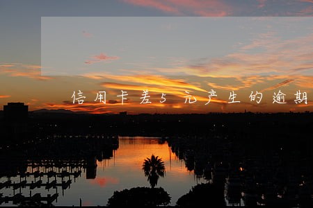信用卡差5元产生的逾期 信用卡差5元产生的逾期
