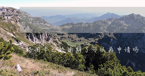 信用卡已经逾期了可以再申请吗 信用卡已经逾期了可以再申请吗