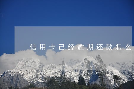 信用卡已经逾期还款怎么办 信用卡已经逾期还款怎么办