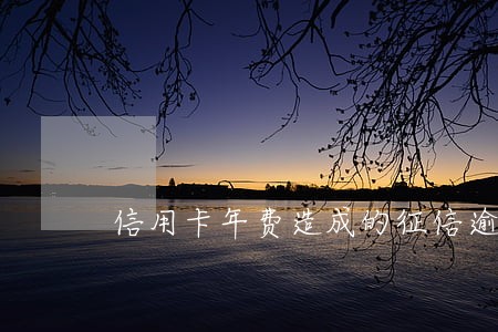 信用卡年费造成的征信逾期 信用卡年费造成的征信逾期