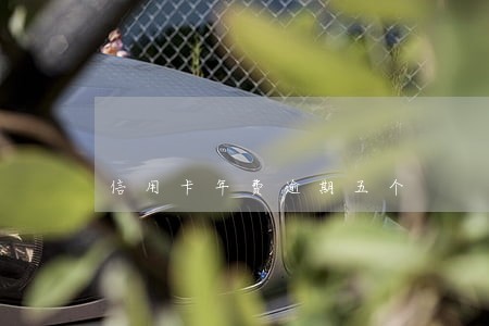 信用卡年费逾期五个 信用卡年费逾期五个