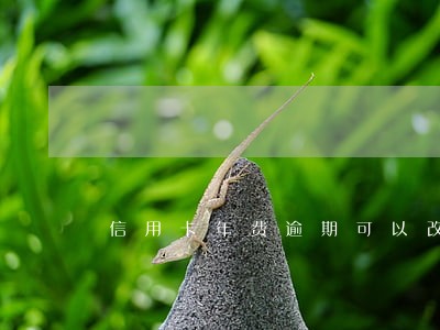 信用卡年费逾期可以改征信吗