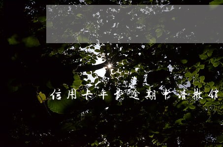 信用卡年费逾期申请撤销征信信息 信用卡年费逾期申请撤销征信信息