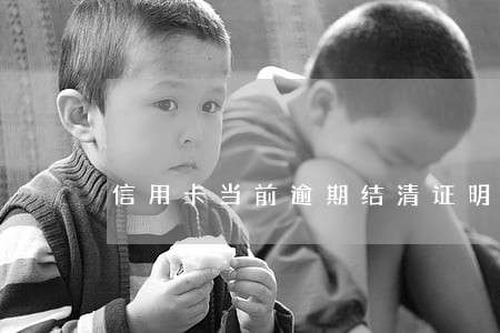 信用卡当前逾期结清证明模板 信用卡当前逾期结清证明模板