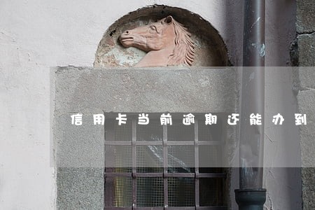 信用卡当前逾期还能办到他行卡