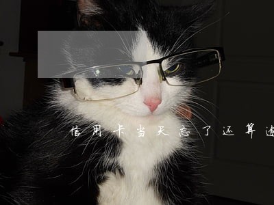 信用卡当天忘了还算逾期么 信用卡当天忘了还算逾期么