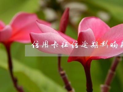 信用卡征信逾期影响购房