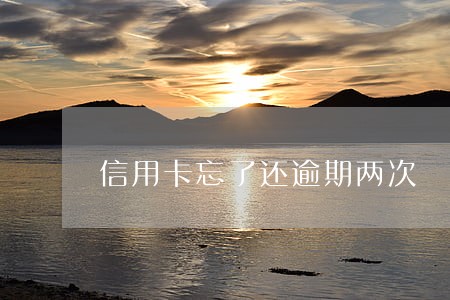 信用卡忘了还逾期两次 信用卡忘了还逾期两次