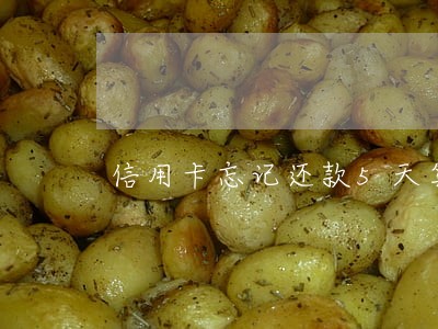 信用卡忘记还款5天算逾期吗 信用卡忘记还款5天算逾期吗