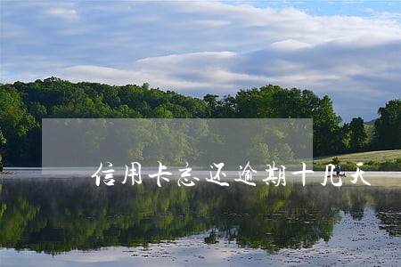 信用卡忘还逾期十几天 信用卡忘还逾期十几天