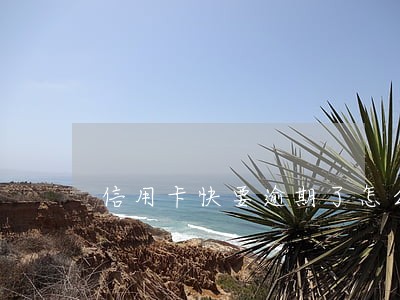 信用卡快要逾期了怎么办 信用卡快要逾期了怎么办