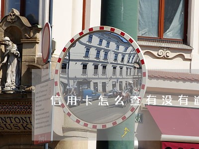 信用卡怎么查有没有逾期记录