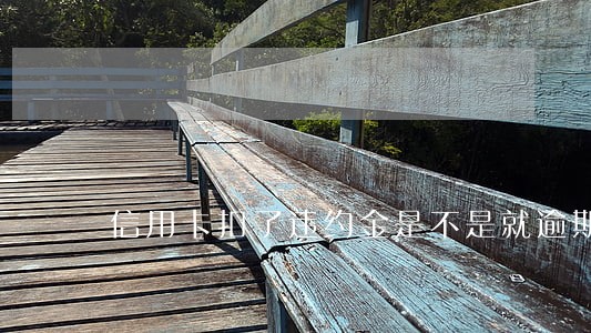 信用卡扣了违约金是不是就逾期了
