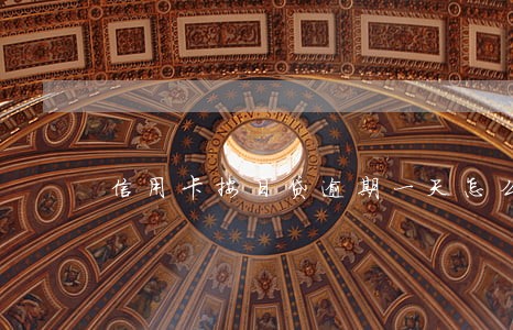 信用卡按日贷逾期一天怎么办广发