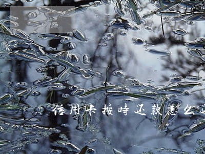 信用卡按时还款怎么还逾期了呢 信用卡按时还款怎么还逾期了呢