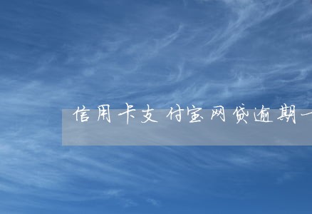 信用卡支付宝网贷逾期一年 信用卡支付宝网贷逾期一年