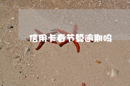 信用卡春节算逾期吗 信用卡春节算逾期吗