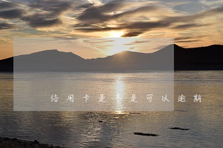 信用卡是不是可以逾期