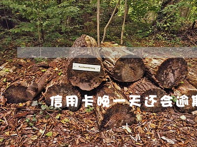信用卡晚一天还会逾期吗