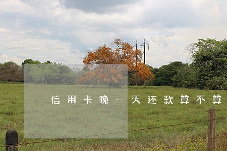 信用卡晚一天还款算不算逾期6